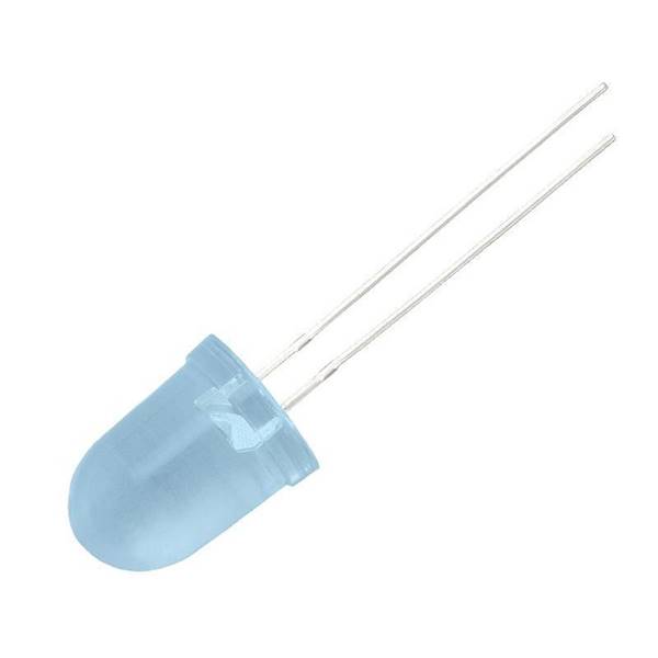 LED 8mm 2,1V NIEBIESKA MATOWA