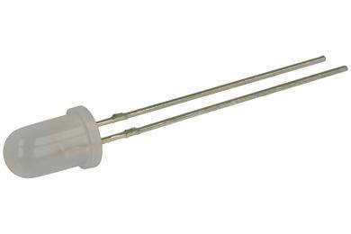 LED 5mm 3,2V BIAŁA MATOWA