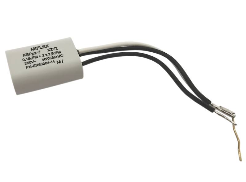 KONDENSATOR PRZECIWZAKŁ. 0,15uF + 2x2,5nF 250V