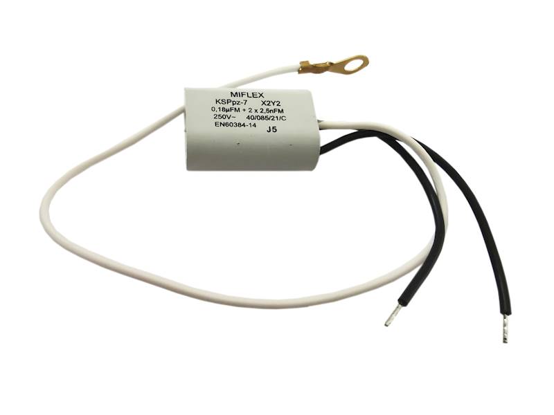 KONDENSATOR PRZECIWZAKŁ. 0,18uF + 2*2,5nF 250V