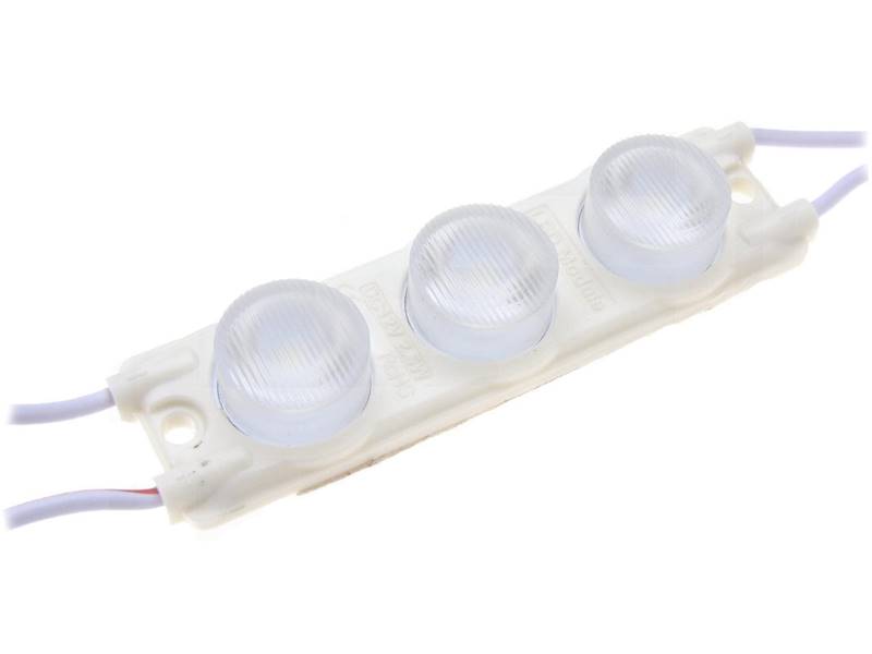 MODUŁ LED 12V 2,5W MINI 3xLED BARWA ZIMNA