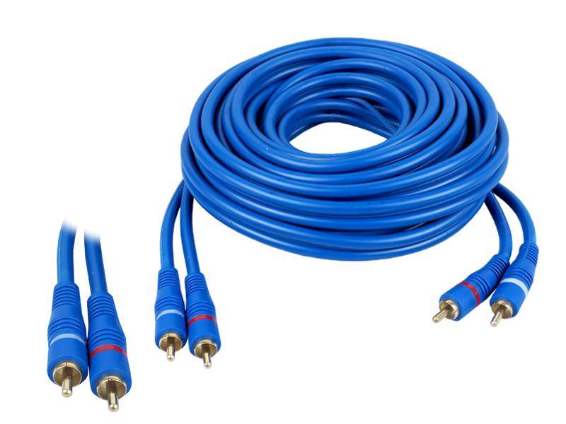 KABEL POŁĄCZENIOWY 2xRCA-2xRCA Z ŻYŁĄ STERUJĄCĄ 5m