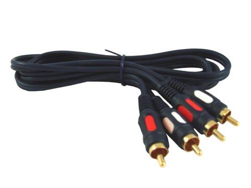 KABEL POŁĄCZENIOWY 2xRCA-2xRCA ŁEZKA 1,5m