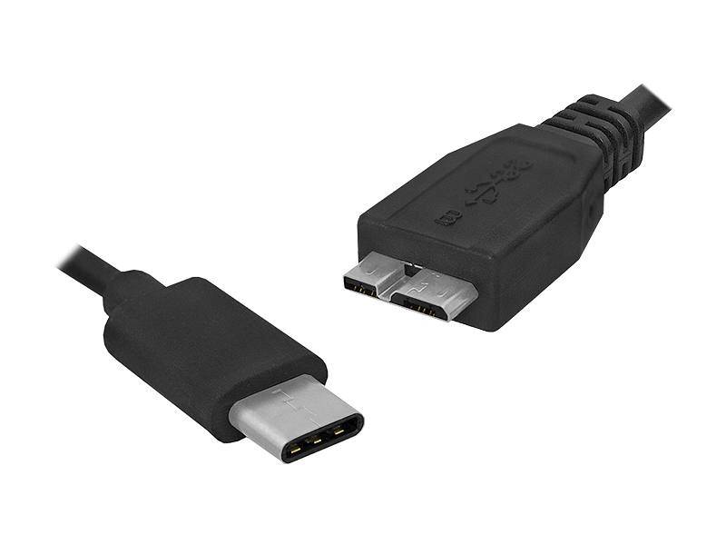 KABEL POŁĄCZENIOWY USB C 3.1-microUSB 3.0 1m