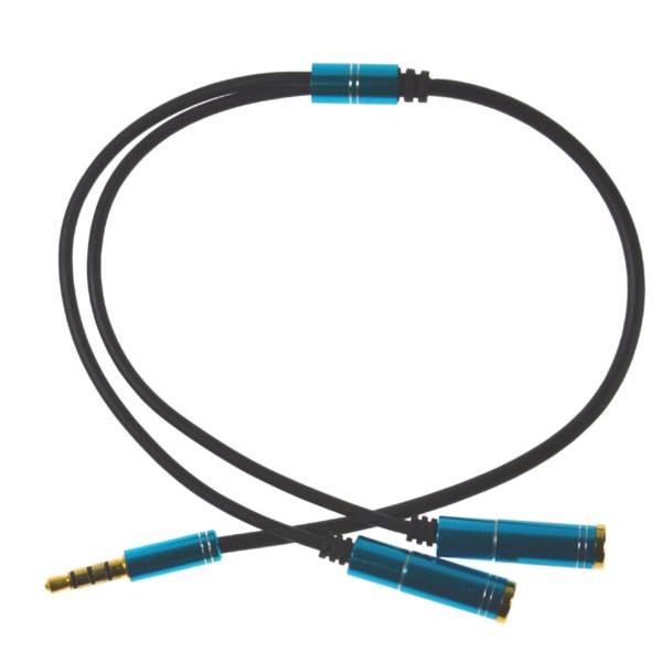 ADAPTER WTYK JACK3,5mm STEREO-2xGNIAZDO JACK3,5mm