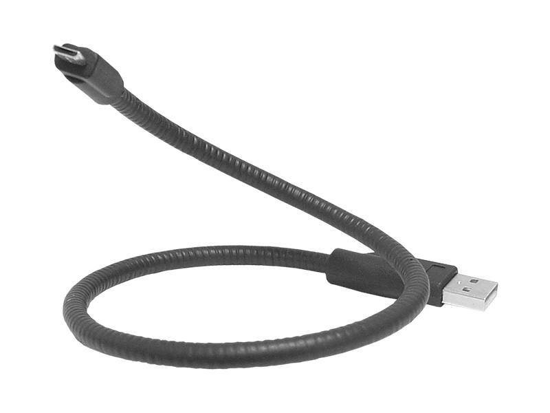 KABEL POŁĄCZENIOWY USB-USBmicro SZTYWNY 45cm