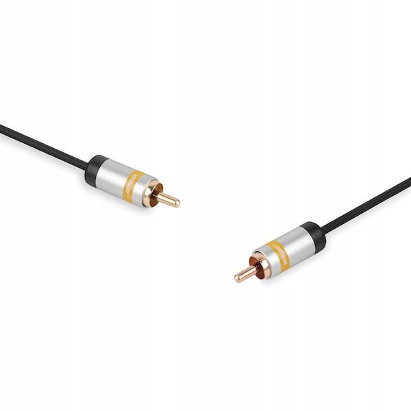 KABEL POŁĄCZENIOWY 1xRCA Vitalco slim 3m 