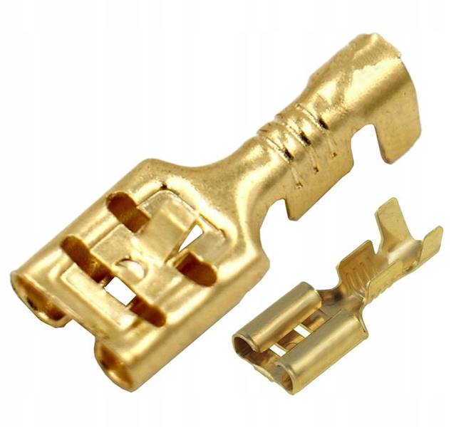 KONEKTOR 6,3mm ŻEŃSKI Z ODCZEPEM