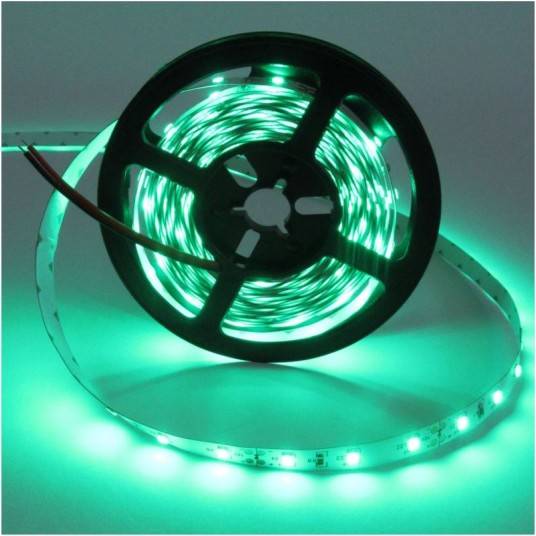 TAŚMA LED 12V 4,8W/m IP20 ZIELONA 5m