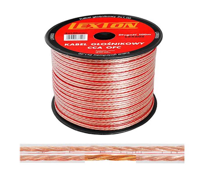 PRZEWÓD GŁOŚNIKOWY 2x1mm CCA