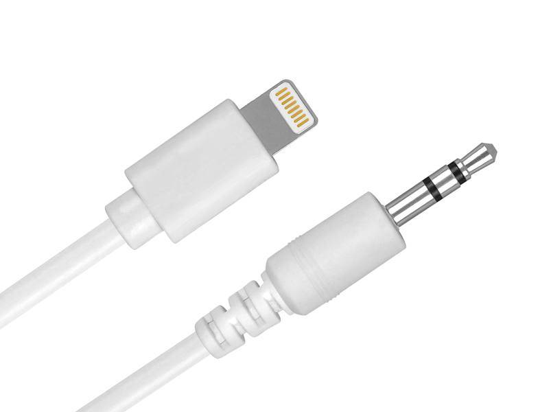 KABEL POŁĄCZENIOWY IPHONE-JACK3,5mm 1m