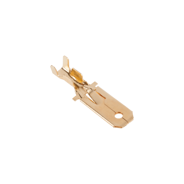 KONEKTOR 6,3mm MĘSKI Z ODCZEPEM