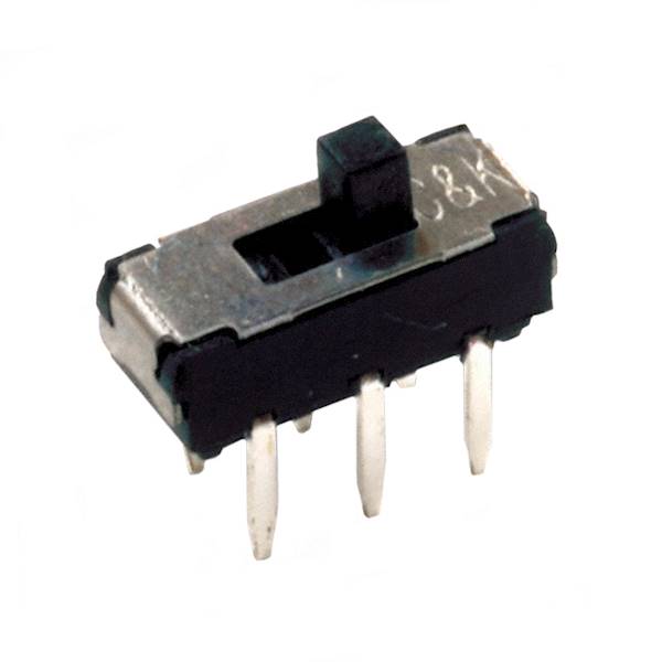 PRZEŁĄCZNIK SUWAKOWY 2 POZ. 6VDC 0,3A 9x3,6x3,5mm