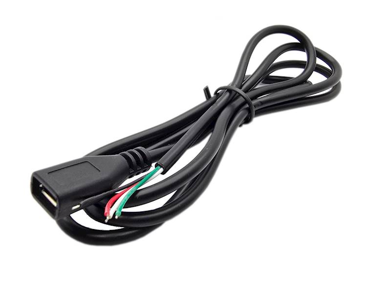 GNIAZDO USB MICRO 4 PIN Z PRZEWODEM 100cm