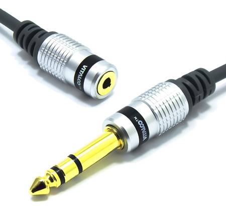 KABEL POŁĄCZENIOWY JACK6,3mmWTYK-JACK3,5mm GN.3m