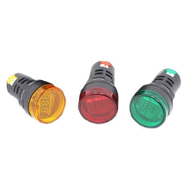 MIERNIK WOLTOMIERZ 5-30VDC F28 CZERWONY