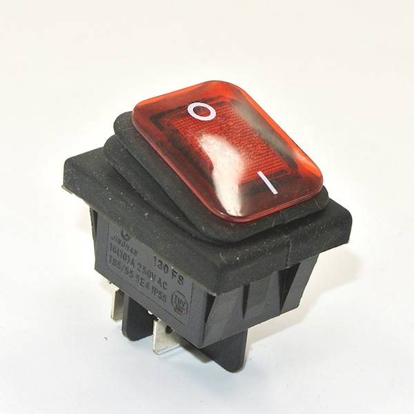 PRZEŁĄCZNIK KCD4-R ON-OFF IP65 CZERWONY