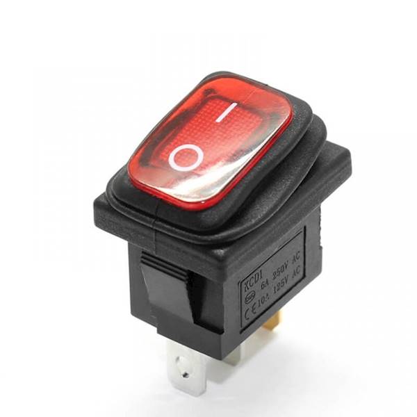 PRZEŁĄCZNIK KCD1-101 ON-OFF IP65 CZERWONY