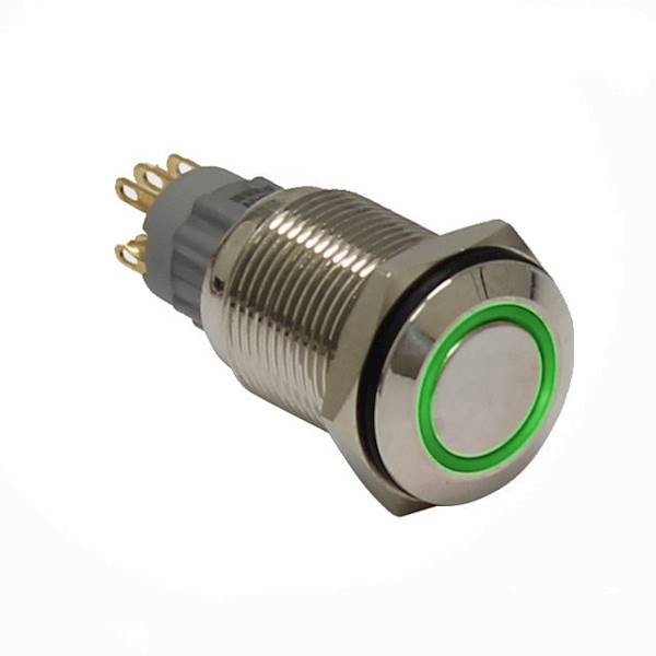 PRZEŁĄCZNIK PBW-16AP 250V 2A ON-OFF ZIELONY