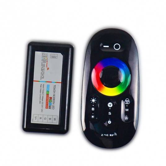STEROWNIK LED RGB+W DOTYKOWY 24A 288W CZARNY