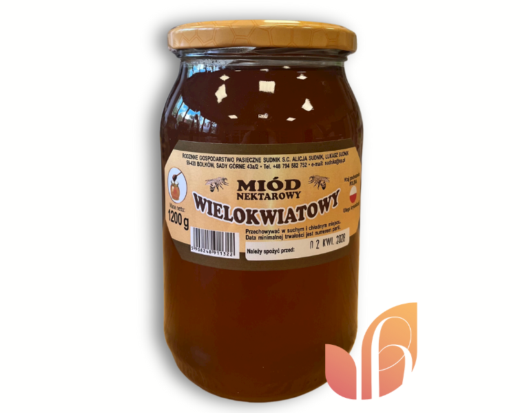 Miód wielokwiatowy 1,2kg