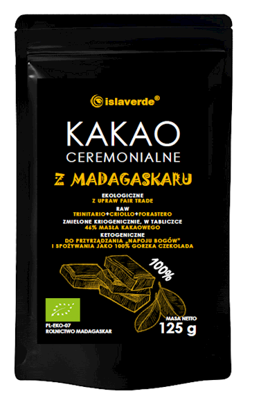 Kakao ceremonialne BIO 125g