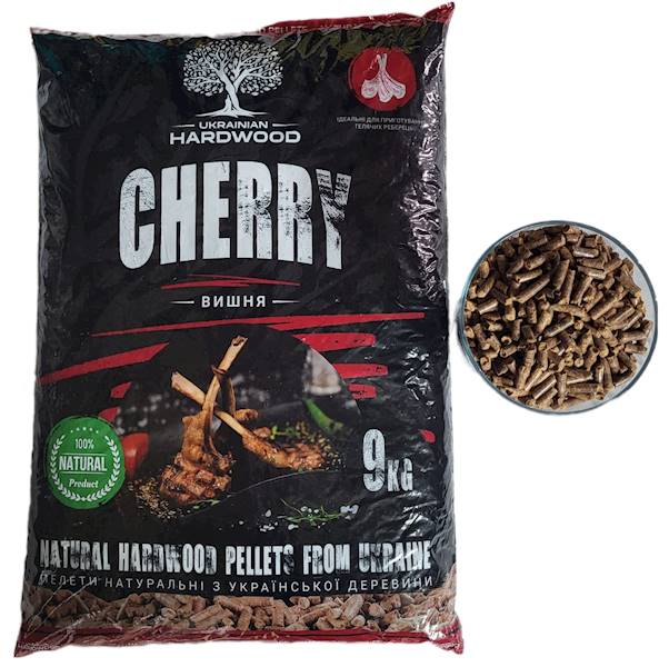 PELLET DRZEWNY DO GRILLOWANIA CHERRY 9 KG