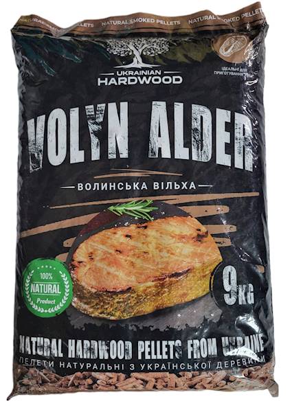 PELLET DRZEWNY DO GRILLOWANIA VOLYN ALDER 9 KG