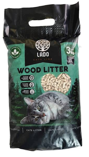 PELLET DREWNIANY DLA ZWIERZĄT WOOD LITTER 3 KG