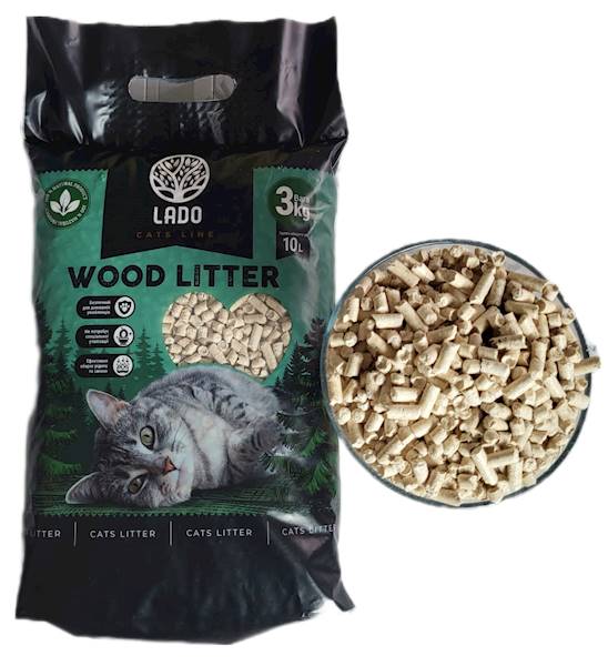 PELLET DREWNIANY DLA ZWIERZĄT WOOD LITTER 3 KG