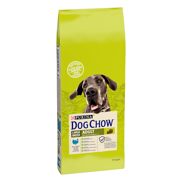 Dog Chow Adult LARGE BREEDS indyk-ryż 14kg