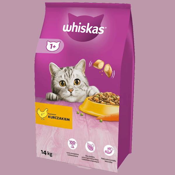 Whiskas drób 14kg
