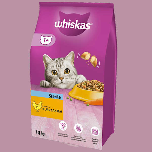 Whiskas sterill 14kg