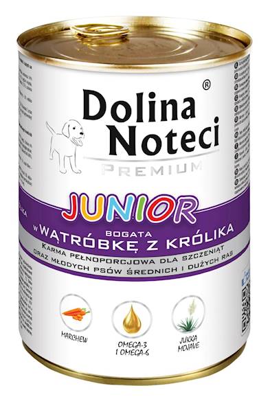 Dol.noteci premium JUNIOR wątróbka z królika 400g