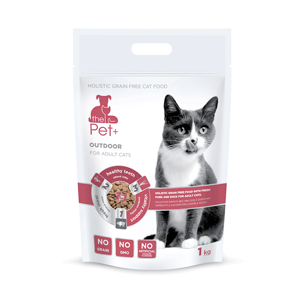 PET PLUS CAT Adult Out. Holistic Pork & Duck 1,5kg