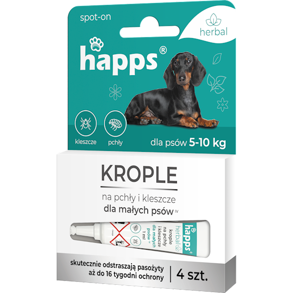 HAPPS Krople p/insektom - PIES MAŁY - do 10 kg