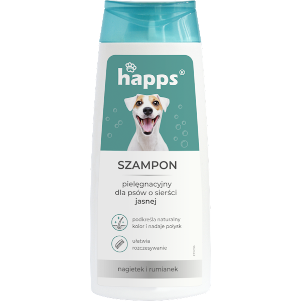 HAPPS SZAMPON d.psów z sierścią jasną 200ml