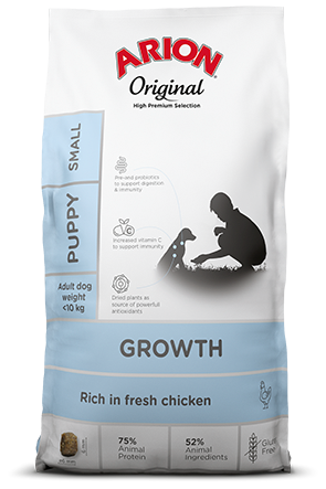 Arion Oryg. PUPPY SMALL Grow CH & R op 2kg