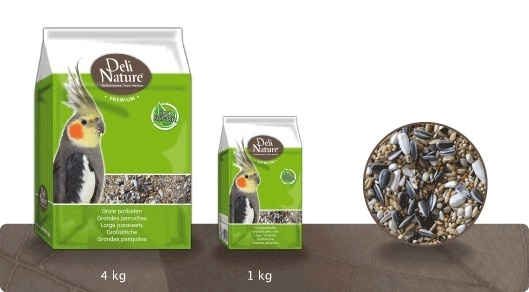 DELI Nat.Premium Mieszanka d/papug średnich 1kg