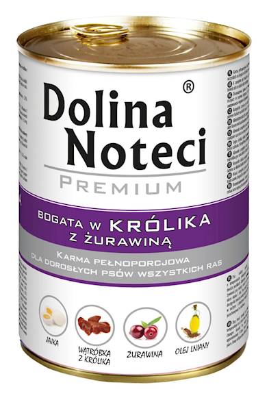 Kp. premium dolina noteci 400g królik z żurawiną
