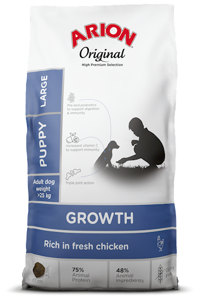 Arion Oryg. Grow PUPPY LARGE CH & R op 2,5kg