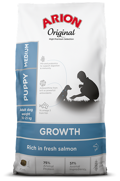 Arion Oryg. PUPPY MEDIUM Grow S & R op 2kg