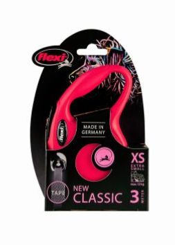 Flexi New Classic TAŚMA XS 3m czerwona