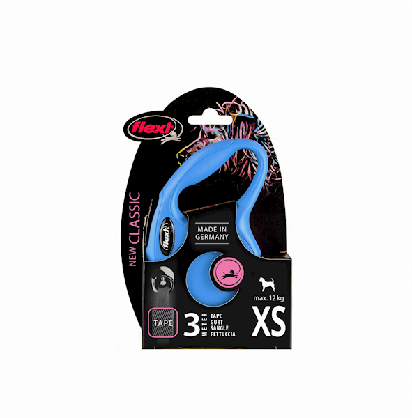 Flexi New Classic TAŚMA XS 3m niebieska