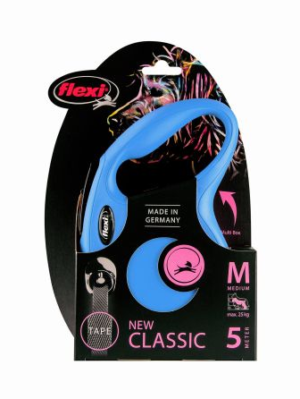 Flexi New Classic TAŚMA M 5m niebieska