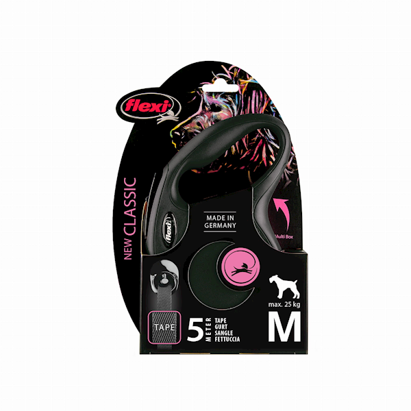 Flexi New Classic TAŚMA M 5m czarna