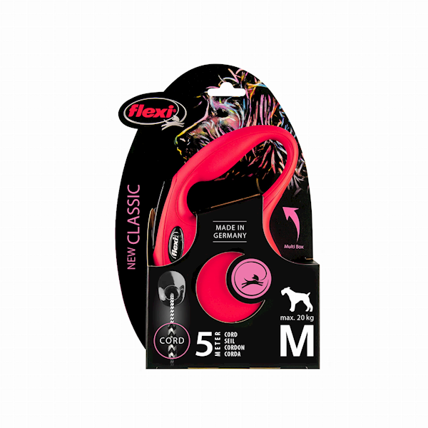 Flexi New Classic LINKA M 5m czerwona