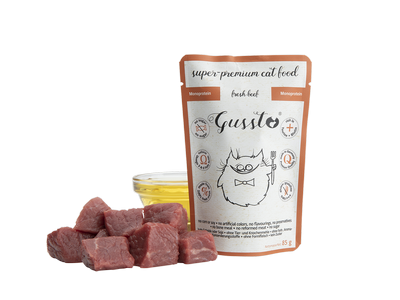 Saszetka Gusto Cat Fresh Beef 85g