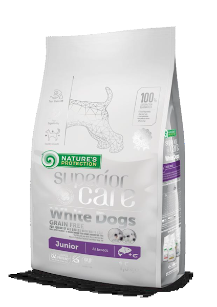 NP White Dogs GF JUNIOR ALL B. with Salmon op 10kg