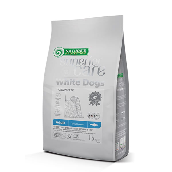 NP Adult White Dogs GF Ad. SM. Śledż 1,5kg